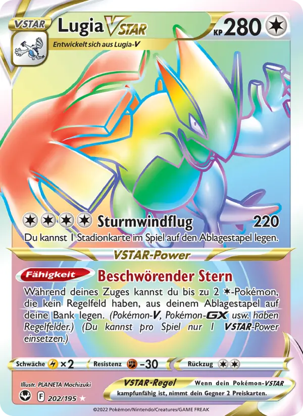 Lugia VSTAR #202 — Silberne Sturmwinde