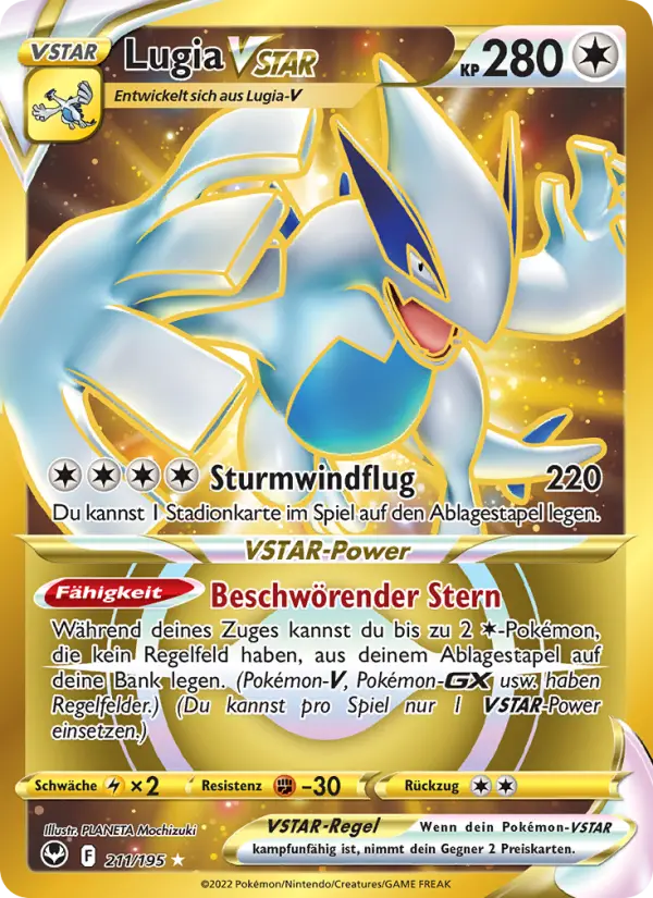 Lugia VSTAR #211 — Silberne Sturmwinde