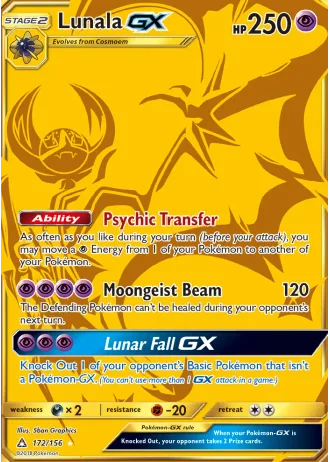 Lunala GX #172/156 — Ultra Prism