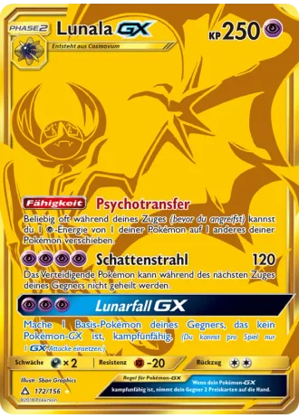Lunala GX #172 — Ultra-Prisma