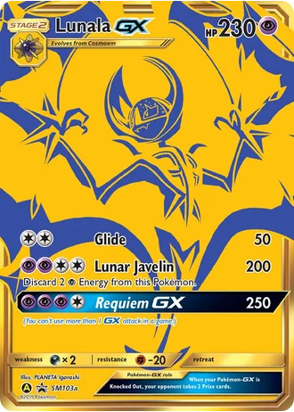 Lunala GX SM103a — Yellow A Alternate
