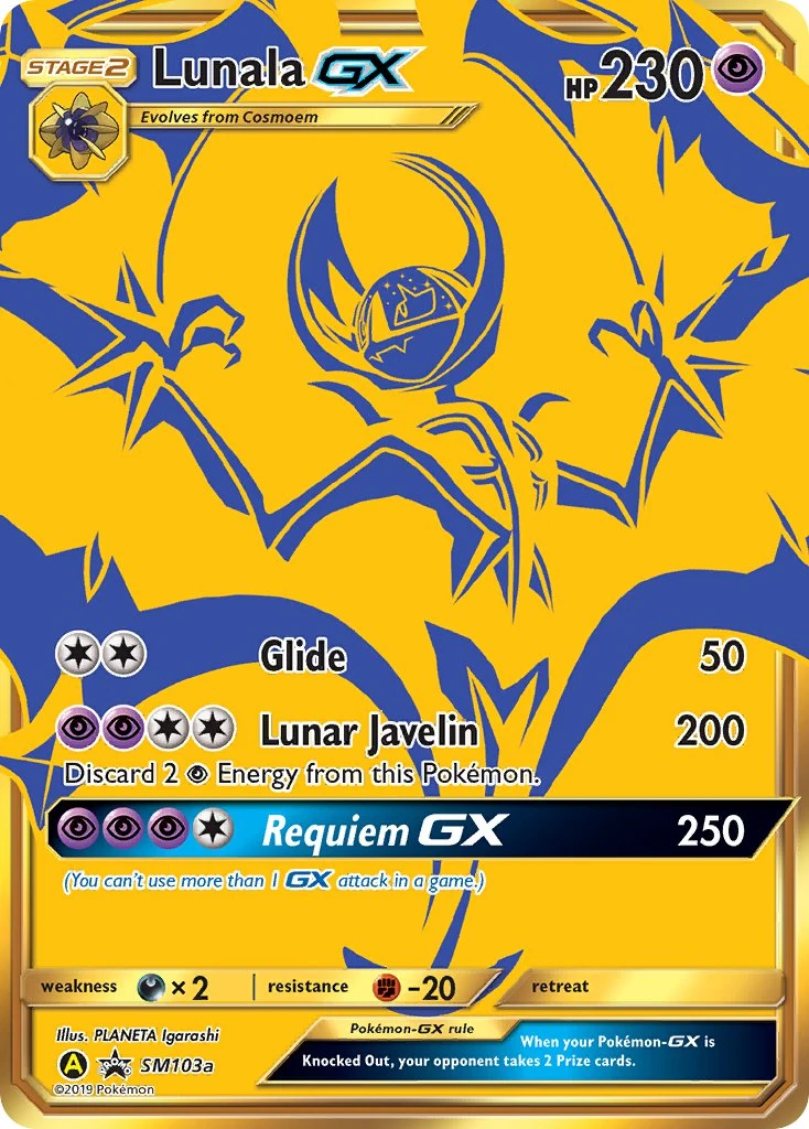 Lunala GX SM103a — Yellow A Alternate