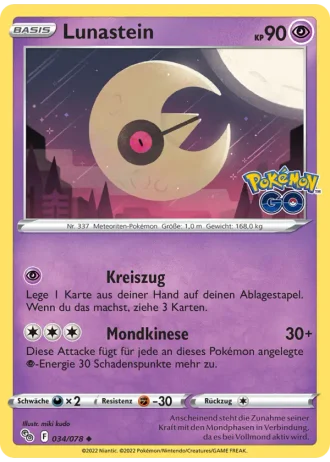 Lunastein #034/78 — Pokémon GO