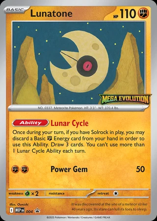 Lunatone #004 — MEP Black Star Promos