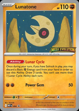Lunatone #004 — MEP Black Star Promos