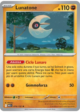 Lunatone #074/132 — Megaevoluzione