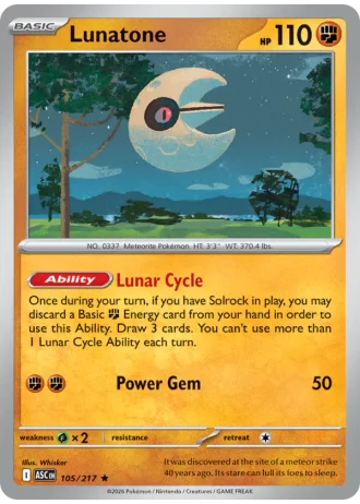 Lunatone #105 — Ascended Heroes