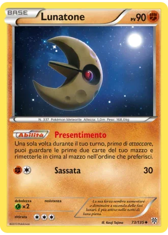 Lunatone #73/135 — Uragano Plasma
