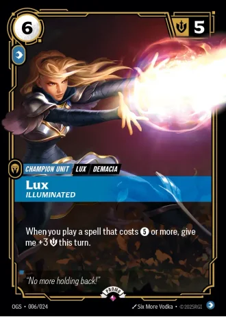 Lux, Illuminated #006/024 — Organized Play Promos