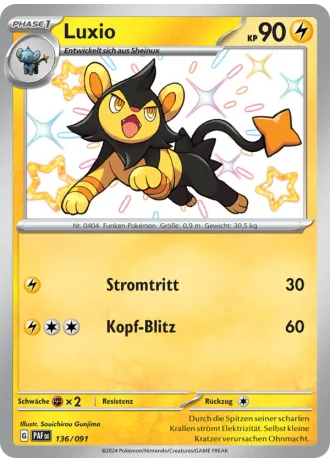 Luxio #136/91 — Paldeas Schicksale