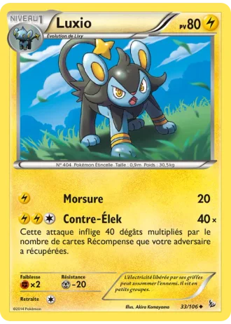 Luxio #33/106 — Étincelles