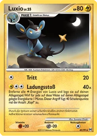 Luxio #43/99 — Arceus