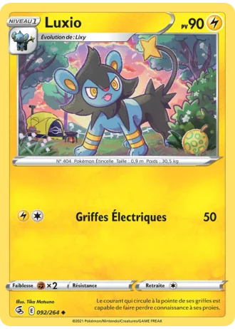 Luxio #92/264 — Poing de Fusion