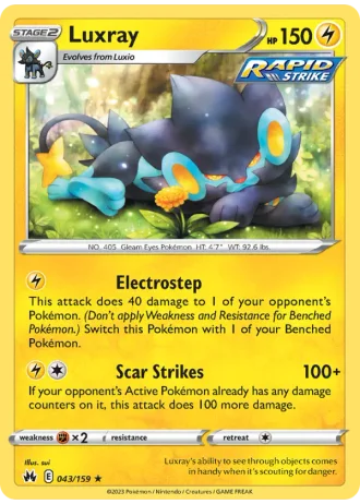 Luxray #043 — Crown Zenith