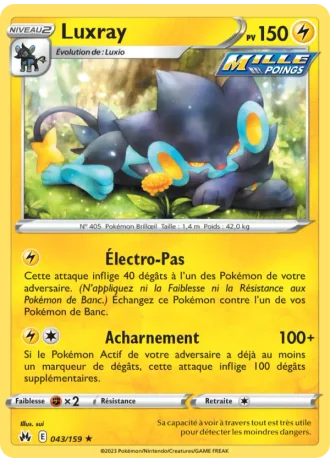 Luxray #043/159 — Zénith Suprême