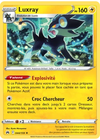 Luxray #044/159 — Zénith Suprême