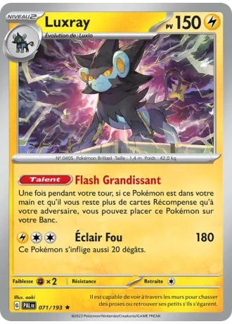 Luxray #071/193 — Évolutions à Paldea