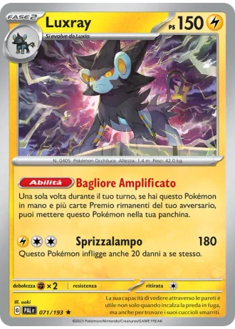 Luxray #071 — Evoluzioni a Paldea