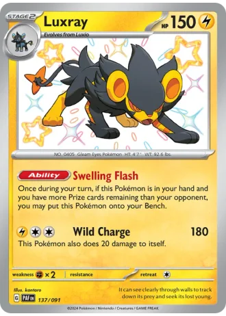 Luxray #137 — Paldean Fates