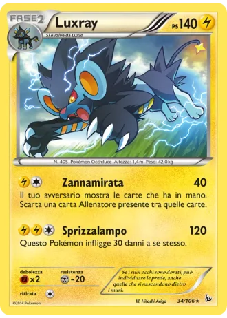 Luxray #34/106 — Fuoco Infernale