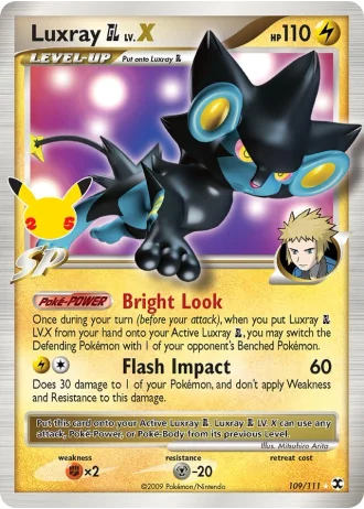 Luxray GL LV.X #109/111 — Classic Collection (Celebrations)
