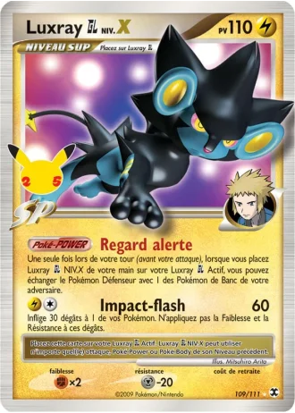 Luxray GL Niv.X #109/111 — Collection Classique (Célébrations)