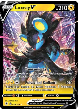 Luxray V #050/189 — Lucentezza Siderale
