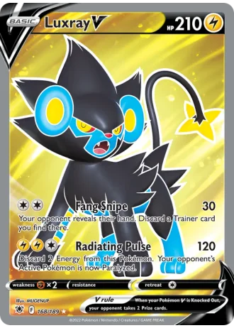 Luxray V #168 — Astral Radiance
