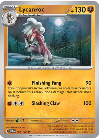 Lycanroc #117 — Obsidian Flames