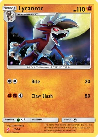 Lycanroc #16 — SM trainer Kit (Lycanroc)