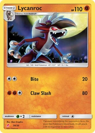 Lycanroc #30 — SM trainer Kit (Lycanroc)