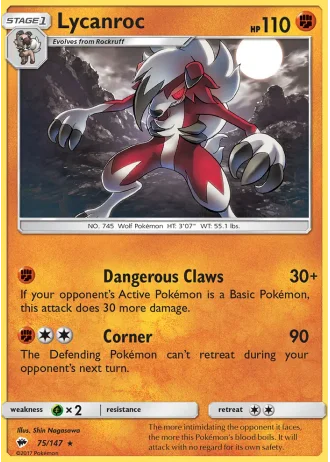 Lycanroc #75 — Burning Shadows