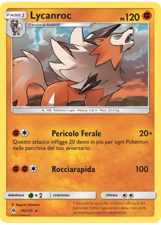 Lycanroc #76/131 — Apocalisse Di Luce