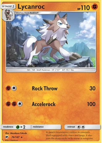 Lycanroc #76 — Burning Shadows