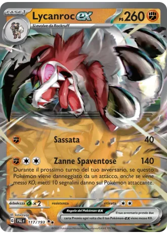 Lycanroc ex #117 — Evoluzioni a Paldea