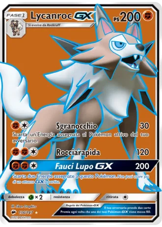 Lycanroc GX #136/147 — Ombre Infuocate