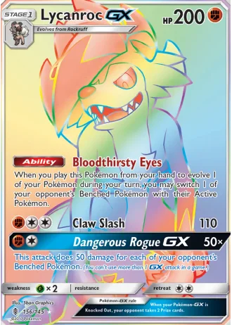Lycanroc GX #156 — Guardians Rising