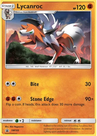 Lycanroc SM105 — Sun & Moon Promos