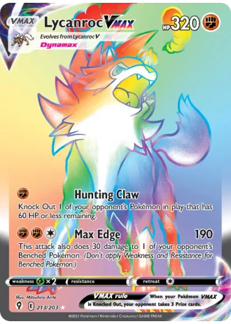 Lycanroc VMAX #213 — Evolving Skies