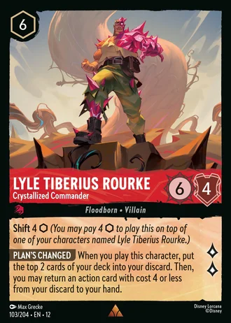 Lyle Tiberius Rourke - Crystallized Commander #103/257 — Wilds Unknown