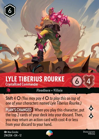 Lyle Tiberius Rourke - Crystallized Commander #214/257 — Wilds Unknown