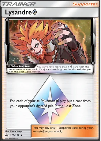 Lysandre Prism Star #110/131 — Forbidden Light