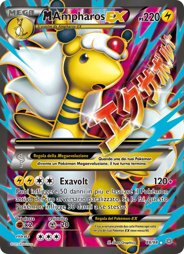 M Ampharos EX #88 — Antiche Origini