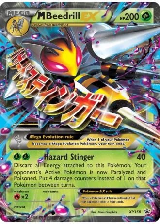 M Beedrill EX XY158 — XY Promos