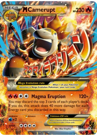 M Camerupt EX XY198 — XY Promos