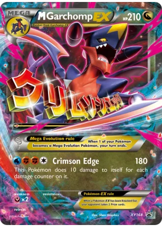 M Garchomp EX XY168 — XY Promos