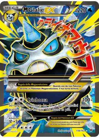 M Glalie EX #156/162 — Turbo Blitz