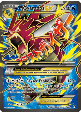 M Gyarados EX #115 — Turbo Crash
