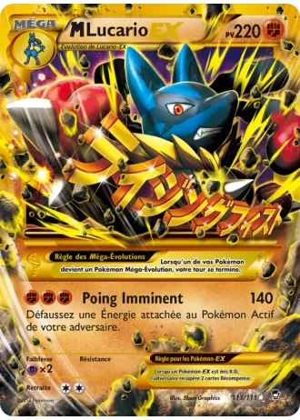 M-Lucario EX #113/111 — Poings Furieux