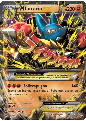 M Lucario EX #55 — Colpi Furiosi